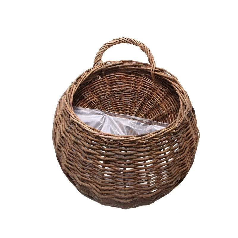 rattan hanging planter Handwoven Rattan Hanging Planters/Storage – Radiant Mama Collective