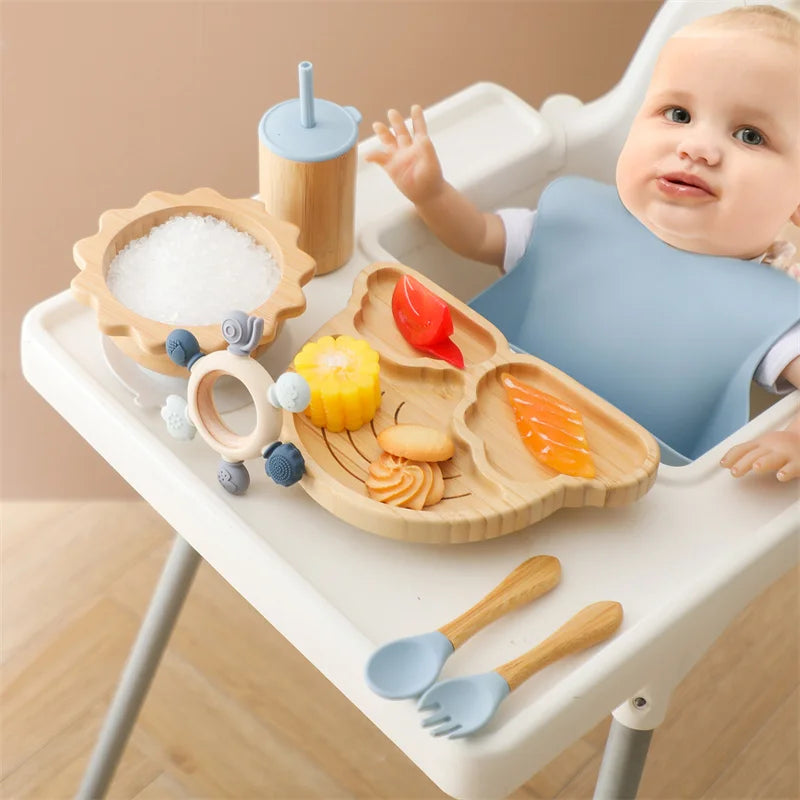 Brighten Mealtimes with our Rainbow Bamboo Plate Sets!